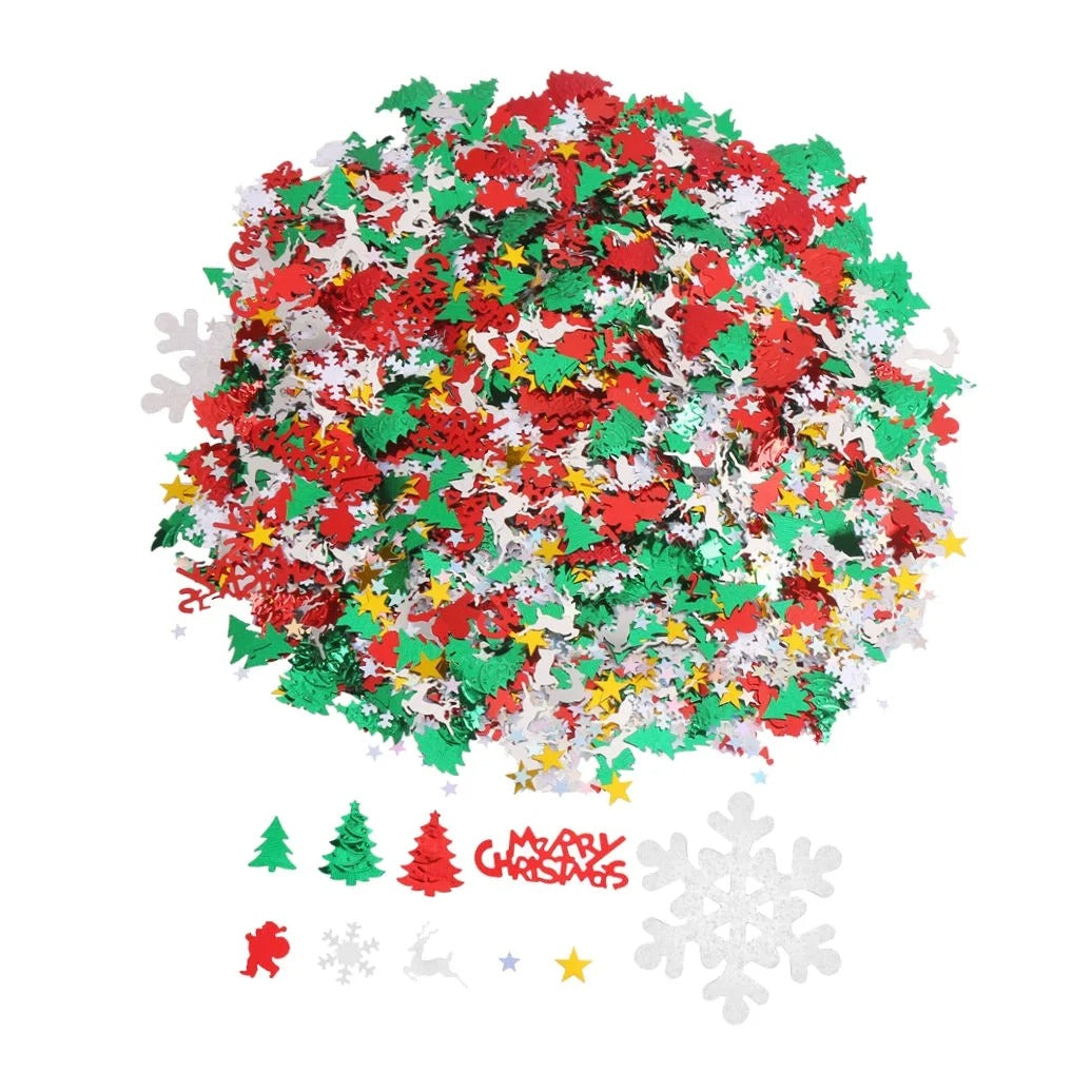 Assorted Color Christmas Table Confetti 30g