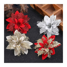 Glitter Christmas Flowers