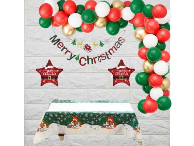 christmas decoration with garland - simple