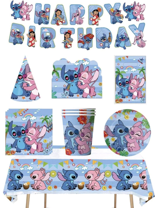 Lilo stitch plate cup invitations set