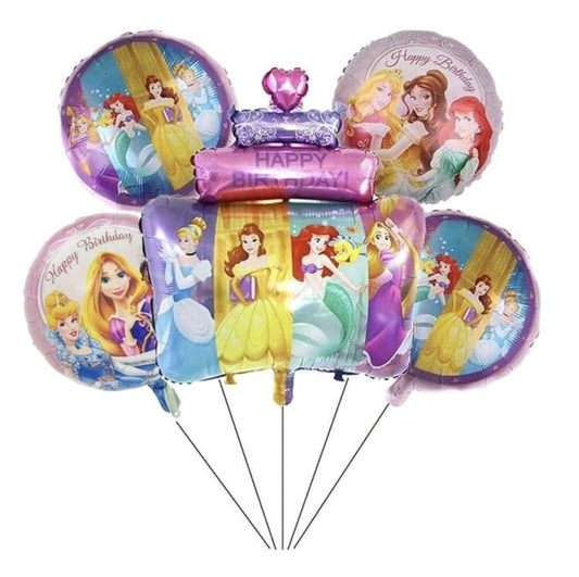 Princess helium bunch 5 pcs