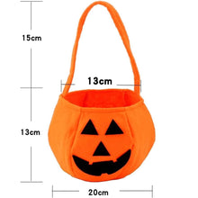 Pumpkin Bag Candy Basket Portable Pumpkin Holder for Party Favors Kids