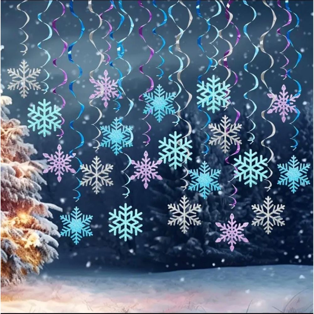 40 Pcs Set of Snowflakes