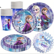 Frozen Anna Elsa Plate Cup Tableware Set - Serves 10