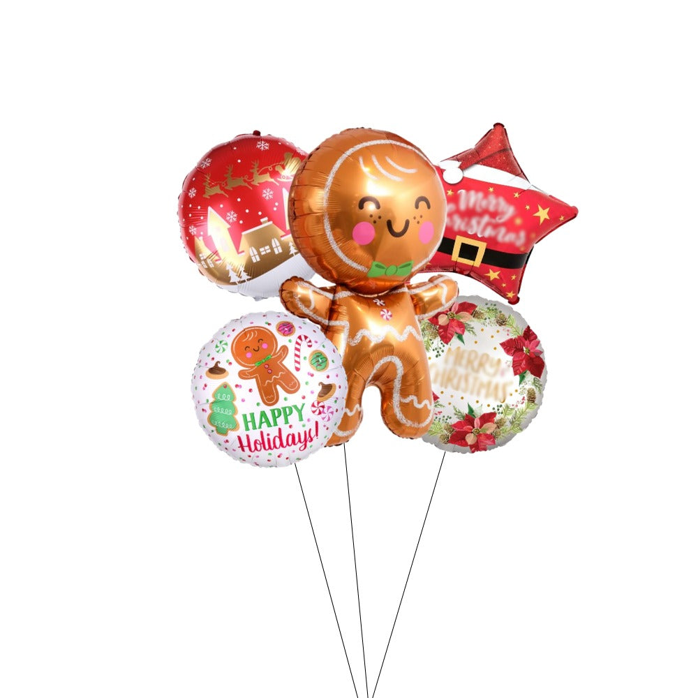 Ginger Bread Cookies Festive Season Balloon Decoration