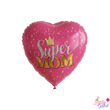 Super Mom birthday foil balloon