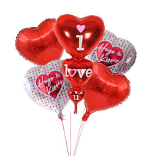 Love Day 5 Pcs Helium with Hugs and Kisses Balloon