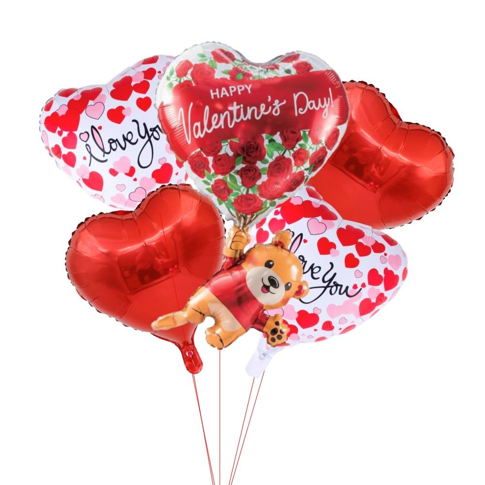 Love Day 5 Pcs Helium Balloon Design 3