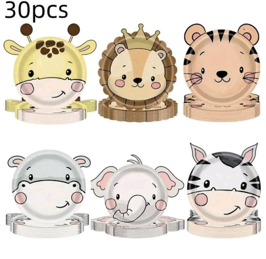 Animal plates 30 Pcs