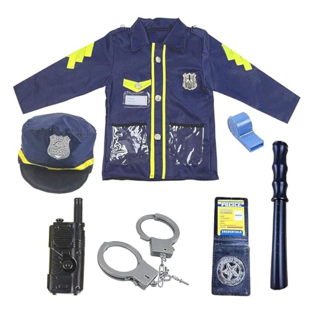 Police Officer Costume for 3 to 8 Years