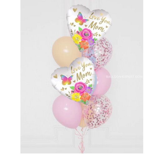 pastel balloons mothers day set