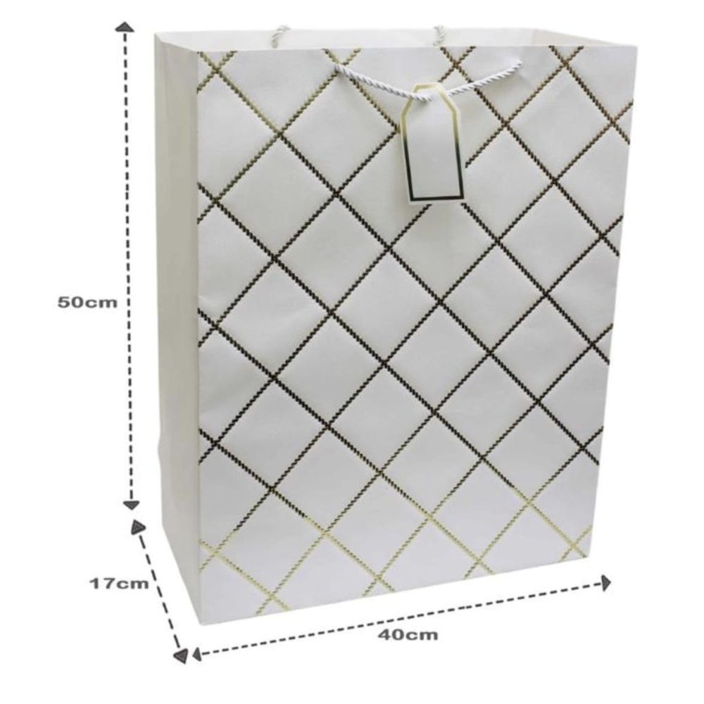 White Gift Bag Large Size - 40x50x17cm