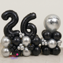 Luxury "Happy Birthday" Balloon Pedestals – Custom Name & Age Display