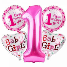 First Birthday Girl Helium Bunch