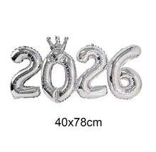 Silver 2026 Joint Foil Balloon - Non Inflated