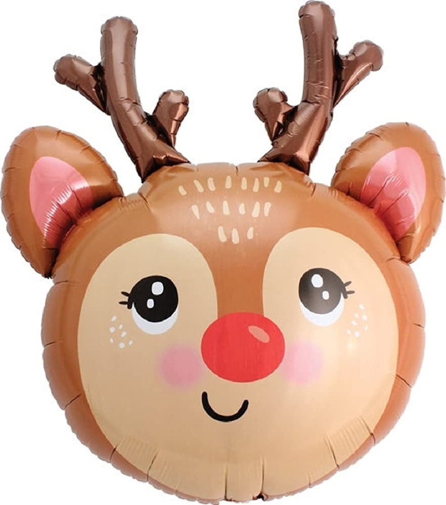 reindeer foil balloon