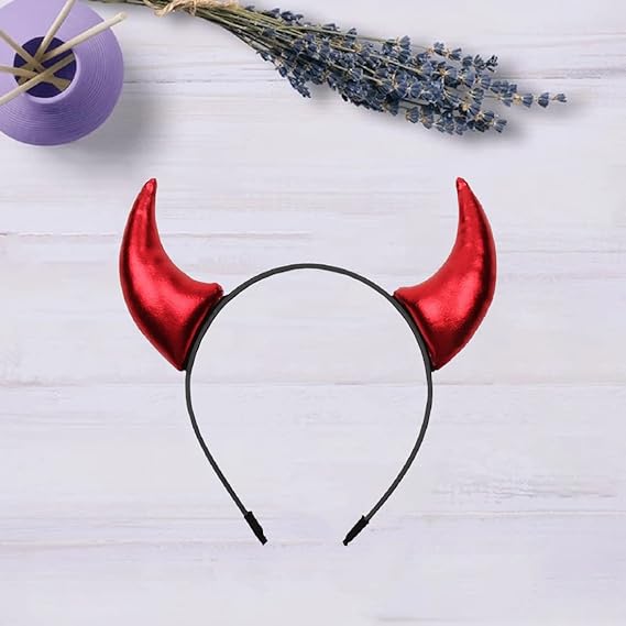 Red Devil Horns Headband