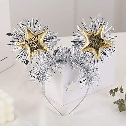 Happy new year silver spring headband 1pc