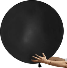 36 Inch Round Balloon Standard black (3 Pcs) - Non Inflated