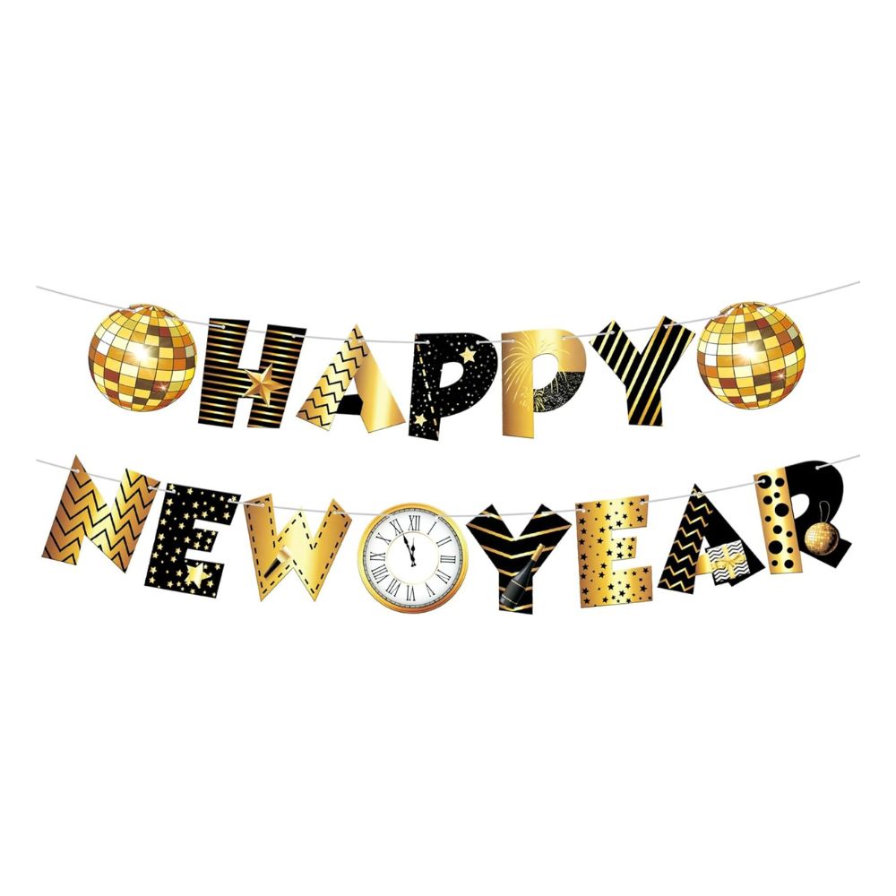 Happy New Year Disco Banner