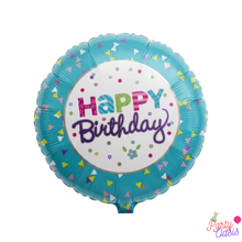 Happy birthday colorful foil balloon