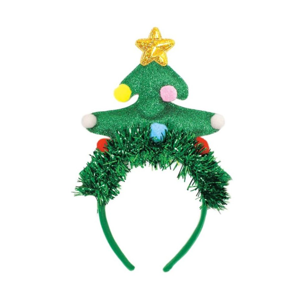 Plush Christmas Christmas Tree Headband - 1 Pc