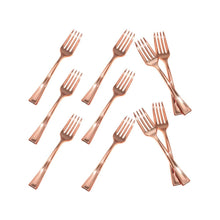 25pcs Rosegold Fork Disposable