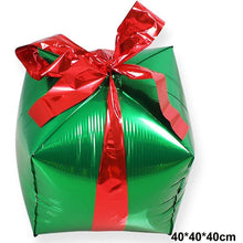 Green gift foil balloon
