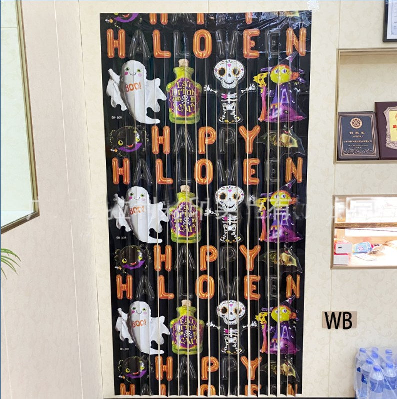 Halloween backdrop curtain foil