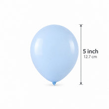 Mini 5inch pastel blue latex balloon-  50pcs