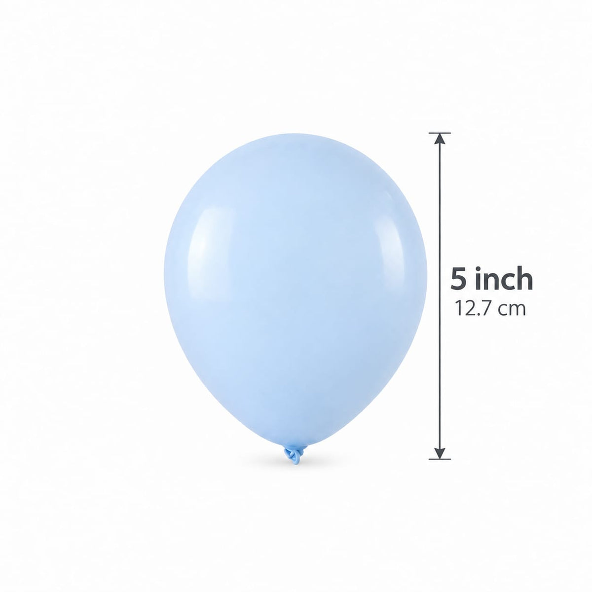 Mini 5inch pastel blue latex balloon-  50pcs