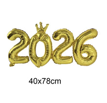 Gold 2026 Joint Foil Balloon -  Non Inflated