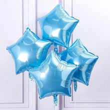 Light Blue Star Foil Balloons 18 Inches