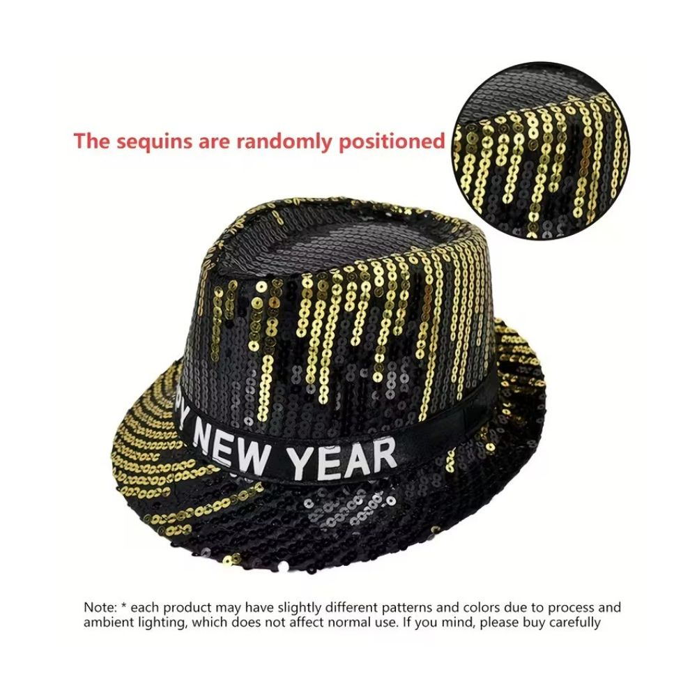 New Year Party Sequins Hat Cap