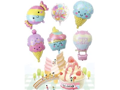 Candy Ice cream Foil Balloons