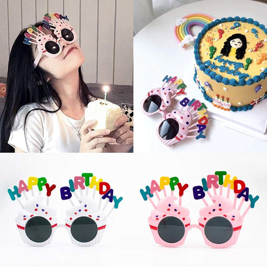 3 pcs pack fun birthday eye glass