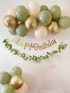 Sage green balloon garland and stand kit