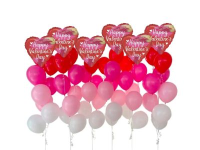 Single Helium Bunch for Valentines day