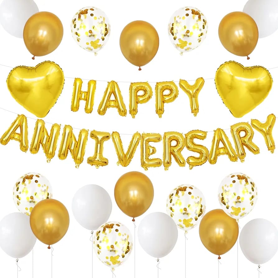 Happy anniversary golden set
