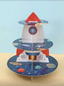 1 Space Rocket Theme Cupcake Stand