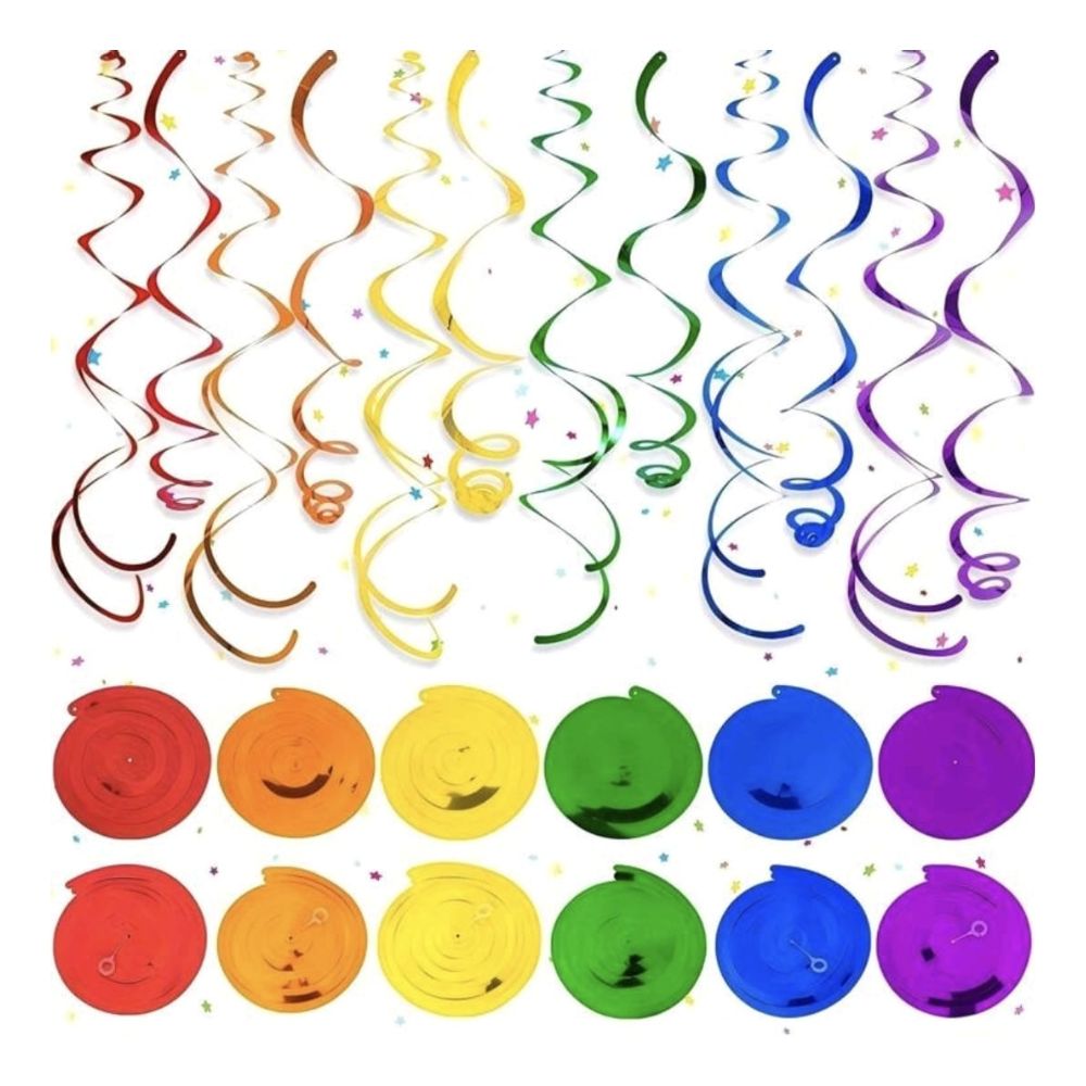 Colorful Spirals - 18 Pcs