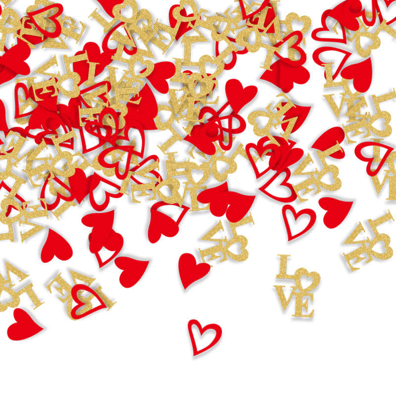 Love heart confetti - 100pc/bag