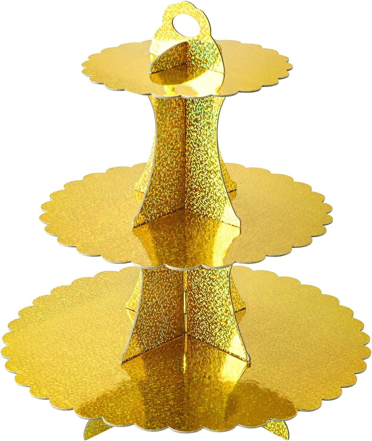 glitter gold cup cake stand