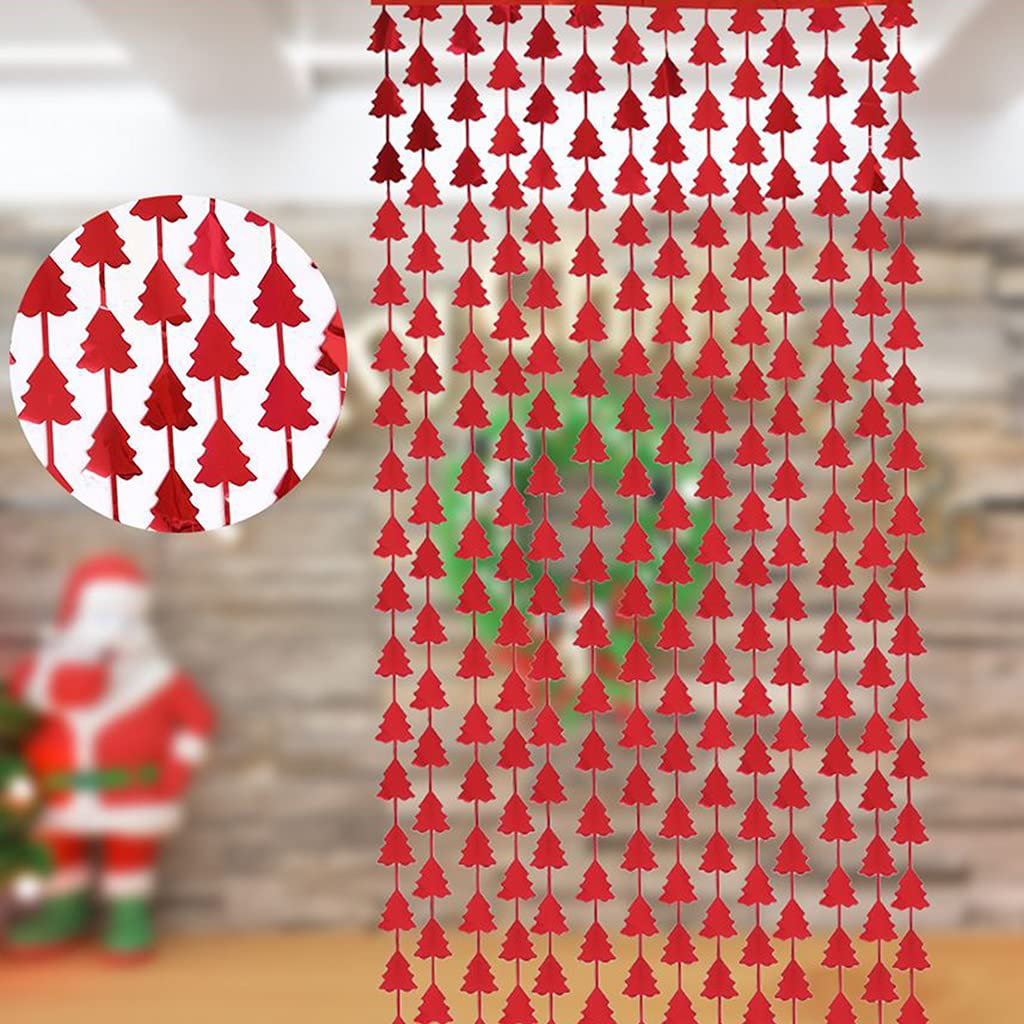 Red tree curtain foil 1mx2m