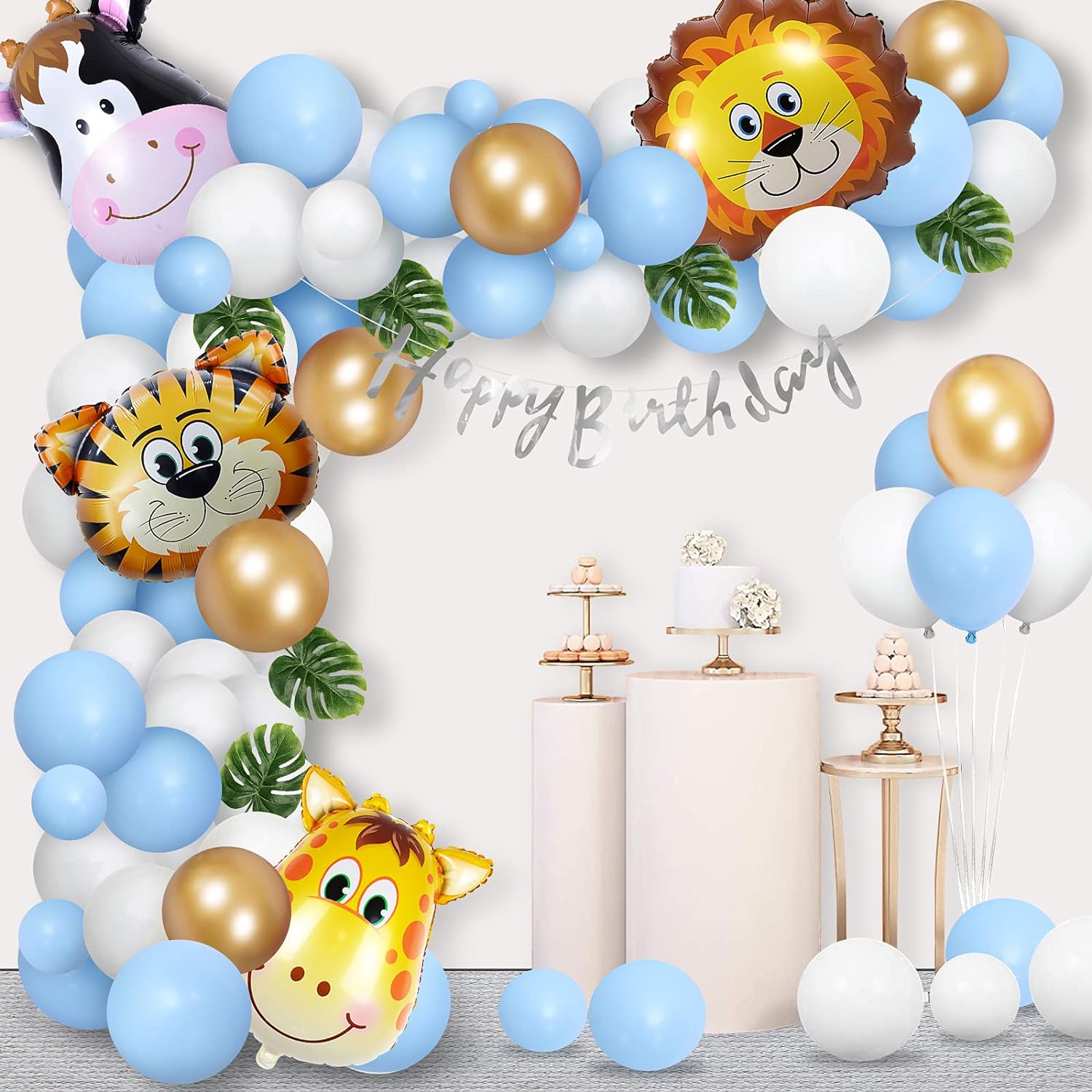 Jungle Safari Happy Birthday Decoration animals – Party Oasis