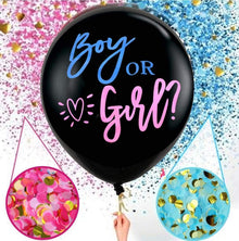 Gender reveal balloon and Confetti
