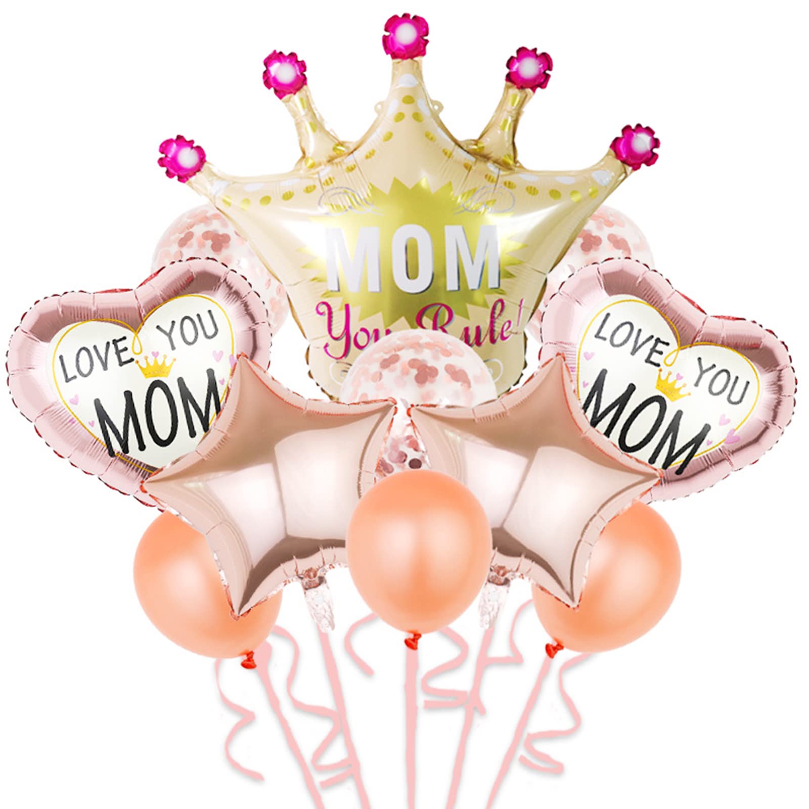 mothers day helium balloon bunch  - 10 pcs