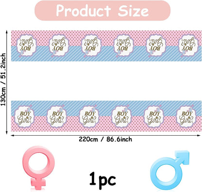 Gender reveal boy or girl baby shower Rectangular Table Covers