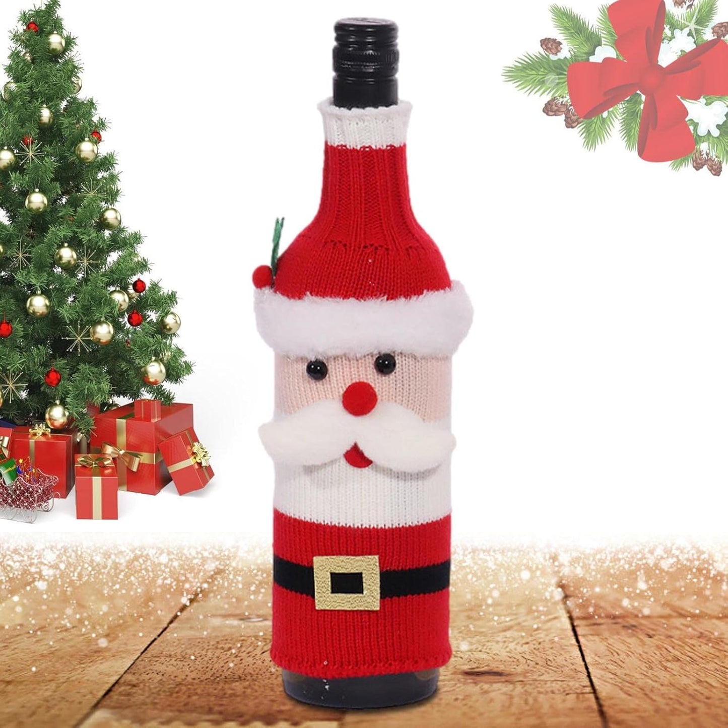 Santa Bottle Cover 1pc