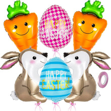 easter foil balloons - pack of 6